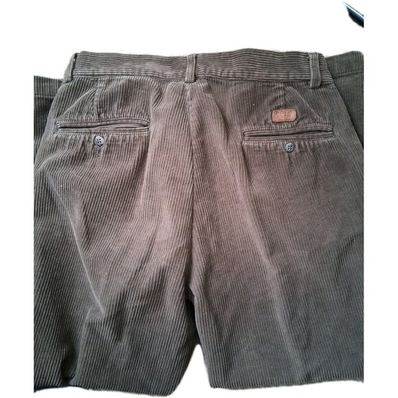 Ralph Lauren Mens Vintage pleated corduroy pants Made In Canada 30 X 32 - Picture 3 of 6
